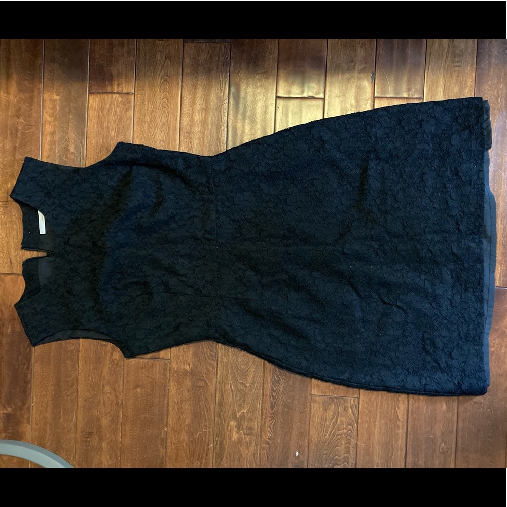Halogen Black Lace Zip Dress